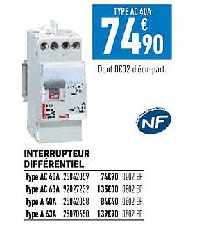 interrupteur différentiel