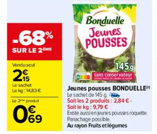 jeunes pousses bonduelle