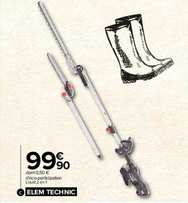 l'outil 2 en 1 elem technic