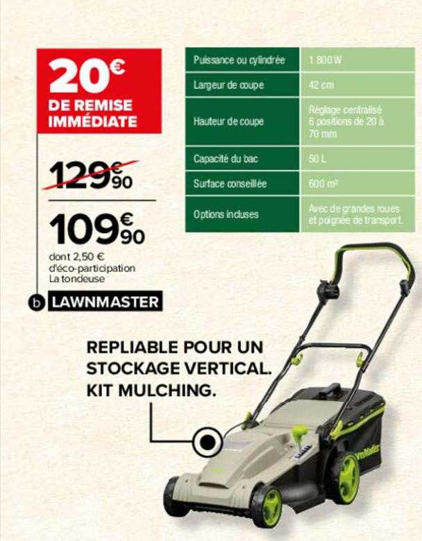 la tondeuse lawnmaster