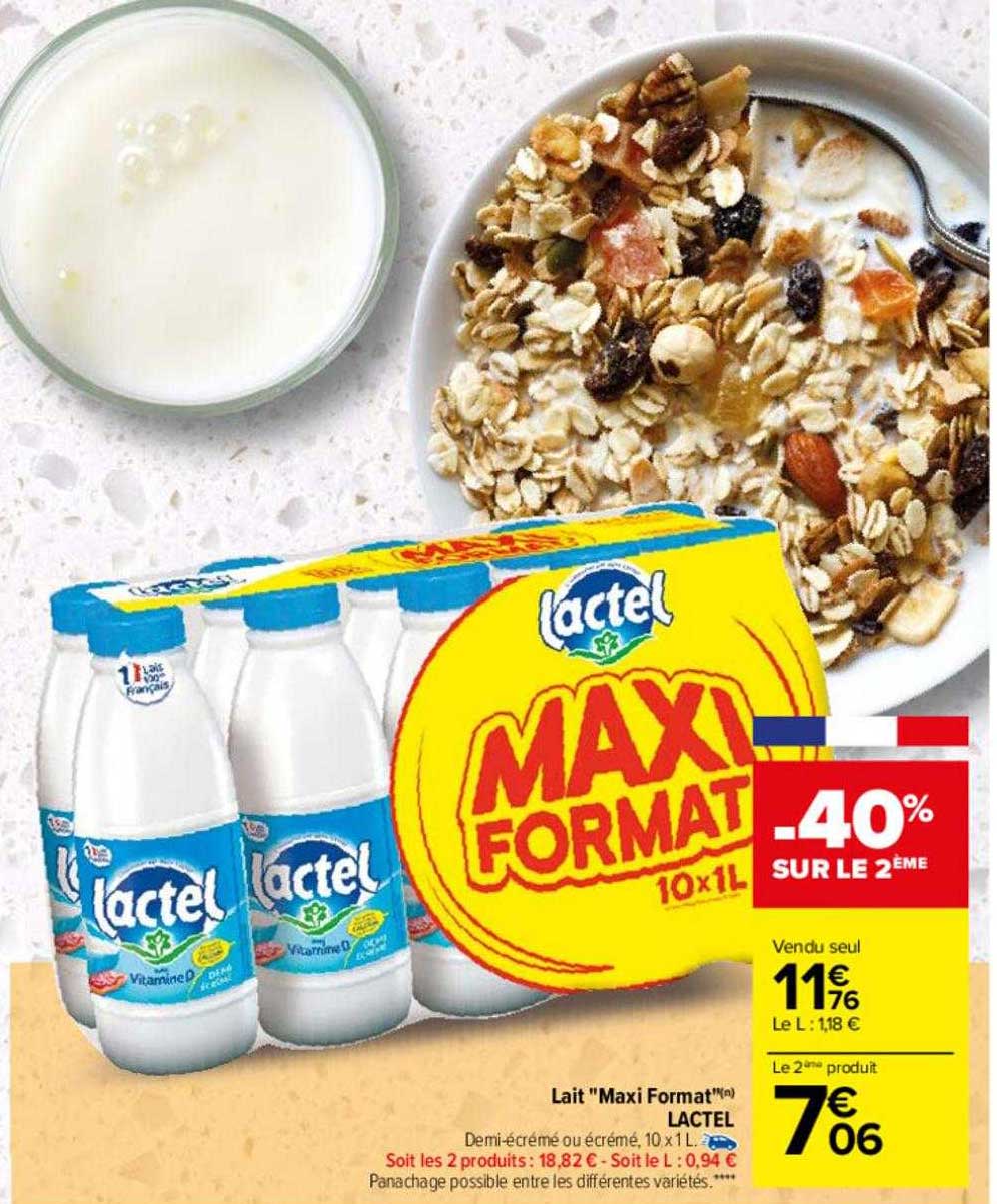 lait "maxi format" lactel