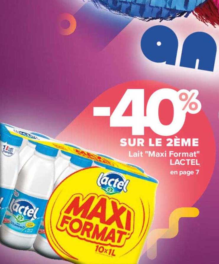 lait "maxi format" lactel