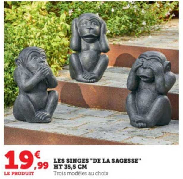 les singes "de la sagesse" ht 35.5cm