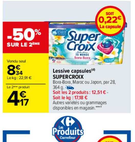 Lessive Capsules Super Croix