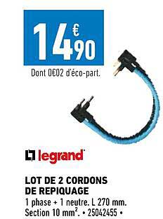 lot de 2 cordons de repiquage