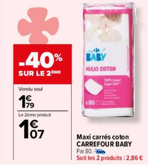 Maxi Carrés Coton Carrefour Baby