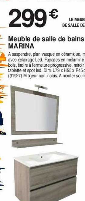 meuble de salle de bains marina