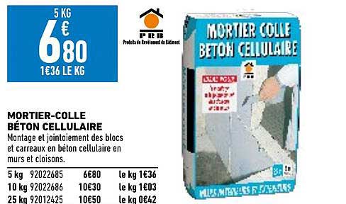 mortier-colle béton cellulaire