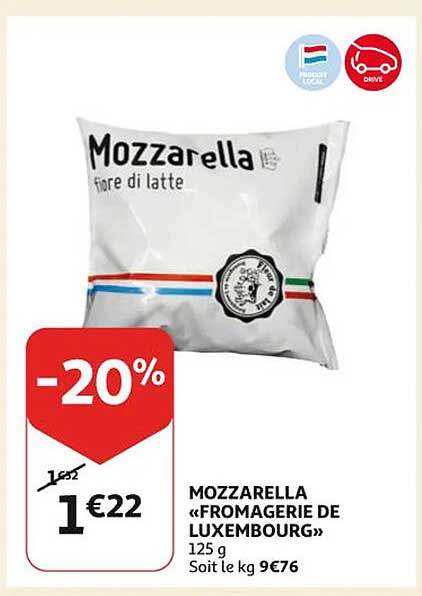 mozzarella "fromagerie de luxembourg"