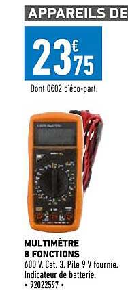 multimètre 8 fonctions