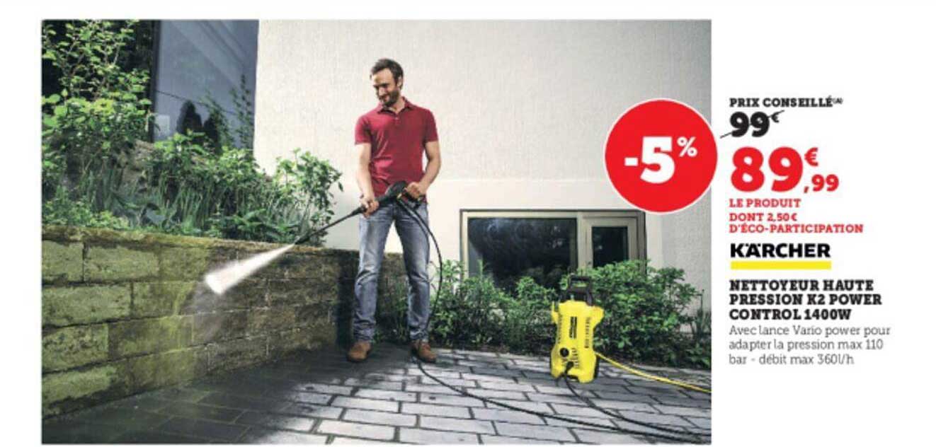 nettoyeur haute pression k2 power control 1400w kärcher