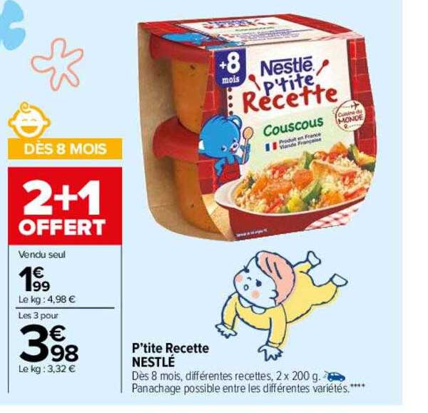 p'tite recette nestlé