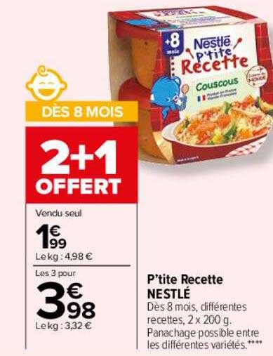 p'tite recette nestlé