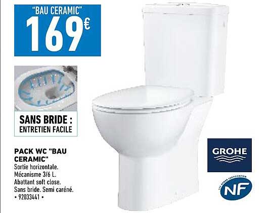pack wc "bau ceramic" grohe