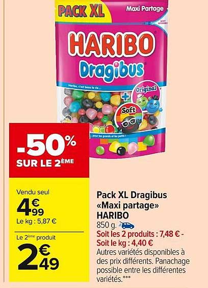pack XL dragibus "maxi partage" haribo