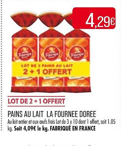 Pains Au Lait La Fournée Dorée