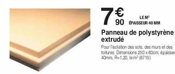 Panneau De Polystyrène Extrudé