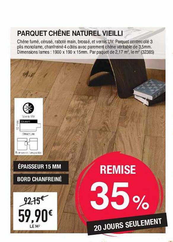 parquet chêne naturel vieilli