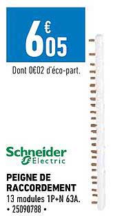 peigne de raccordement schneider electric