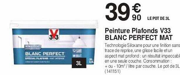 Peinture Plafonds V33 Blanc Perfect Mat