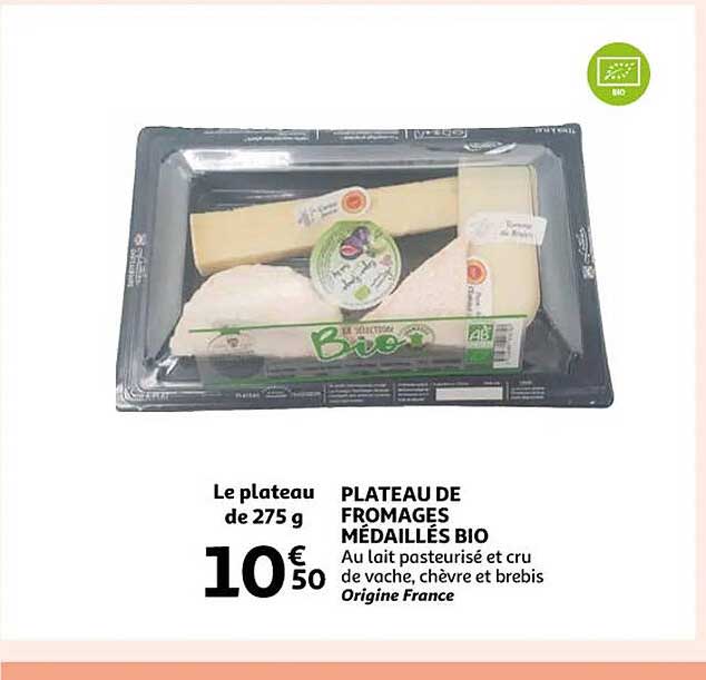 plateau de fromages médaillés bio