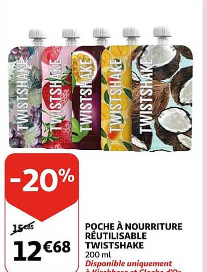 poche à nourriture réutilisable twistshake