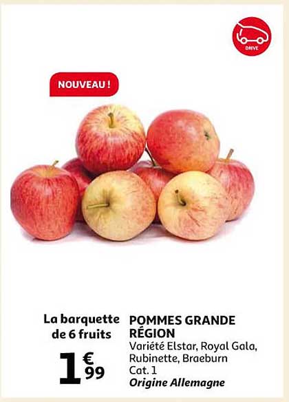 pommes grande région