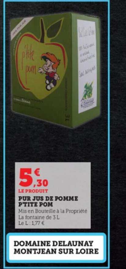 pur jus de pomme p'tite pom