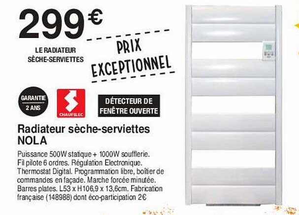 radiateur sèche-serviettes nola