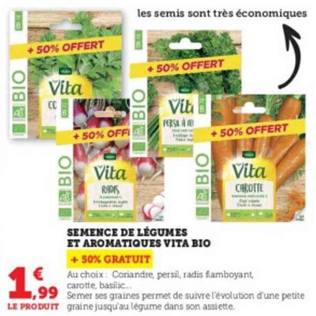 semence de légumes et aromatiques vita bio