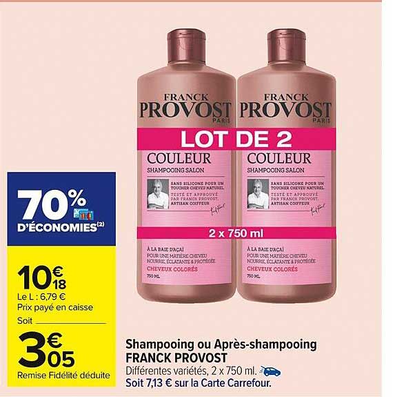 shampooing ou après-shampooing franck provost