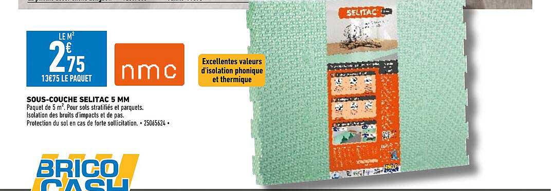 sous-couche selitac 5 mm nmc