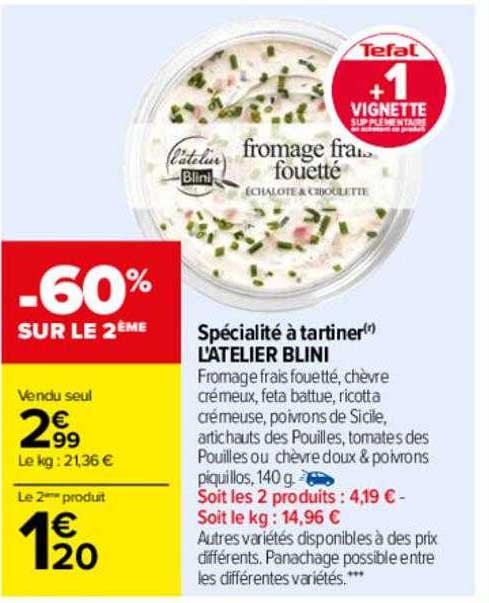 spécialité à tartiner l'atelier blini