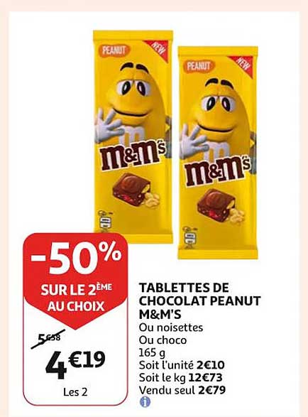 Tablettes De Chocolat Peanut M&m's