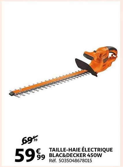taille-haie électrique black&decker 450w