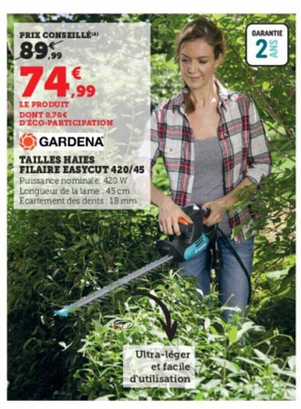 tailles haies filaire easycut 420-45
