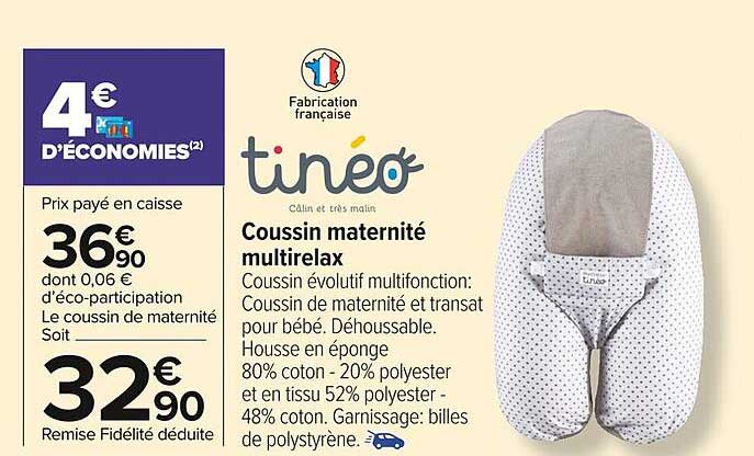 tinéo coussin maternité multirelax