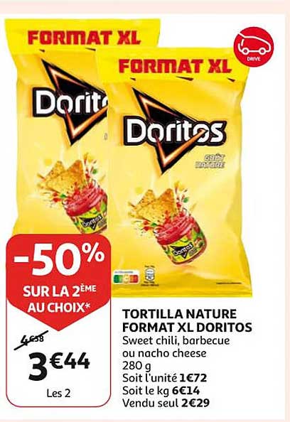 tortilla nature format XL doritos