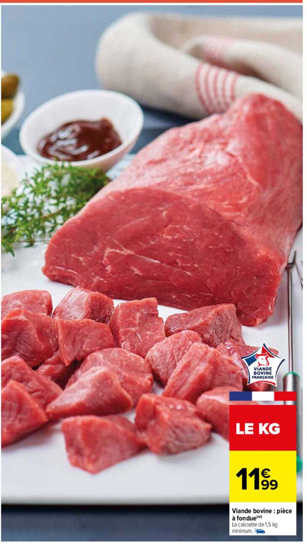 Viande Bovine : Pièce à Fondue