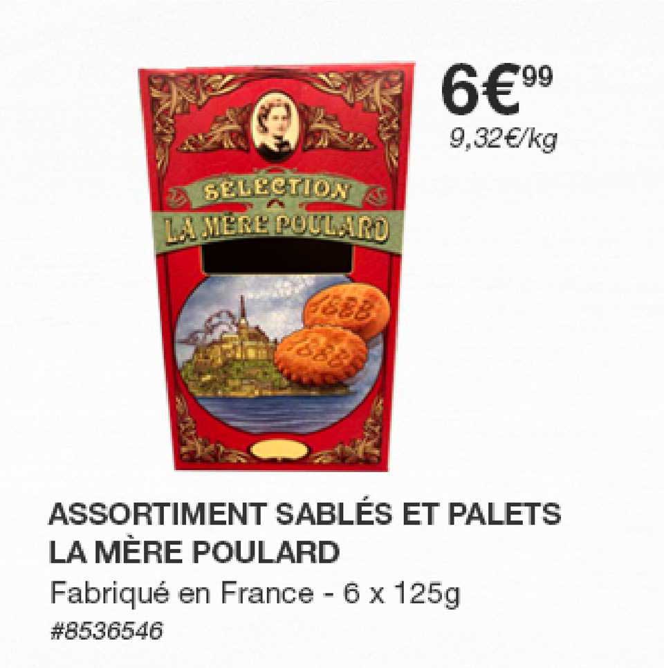 assortiment sablés et palets la mère poulard