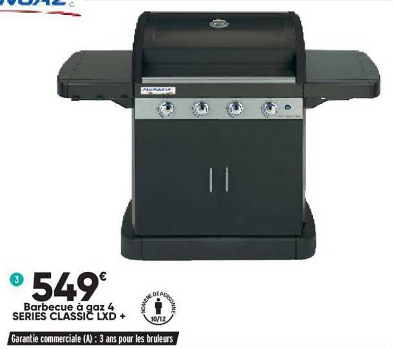 barbecue à gaz 4 series classic lxd +
