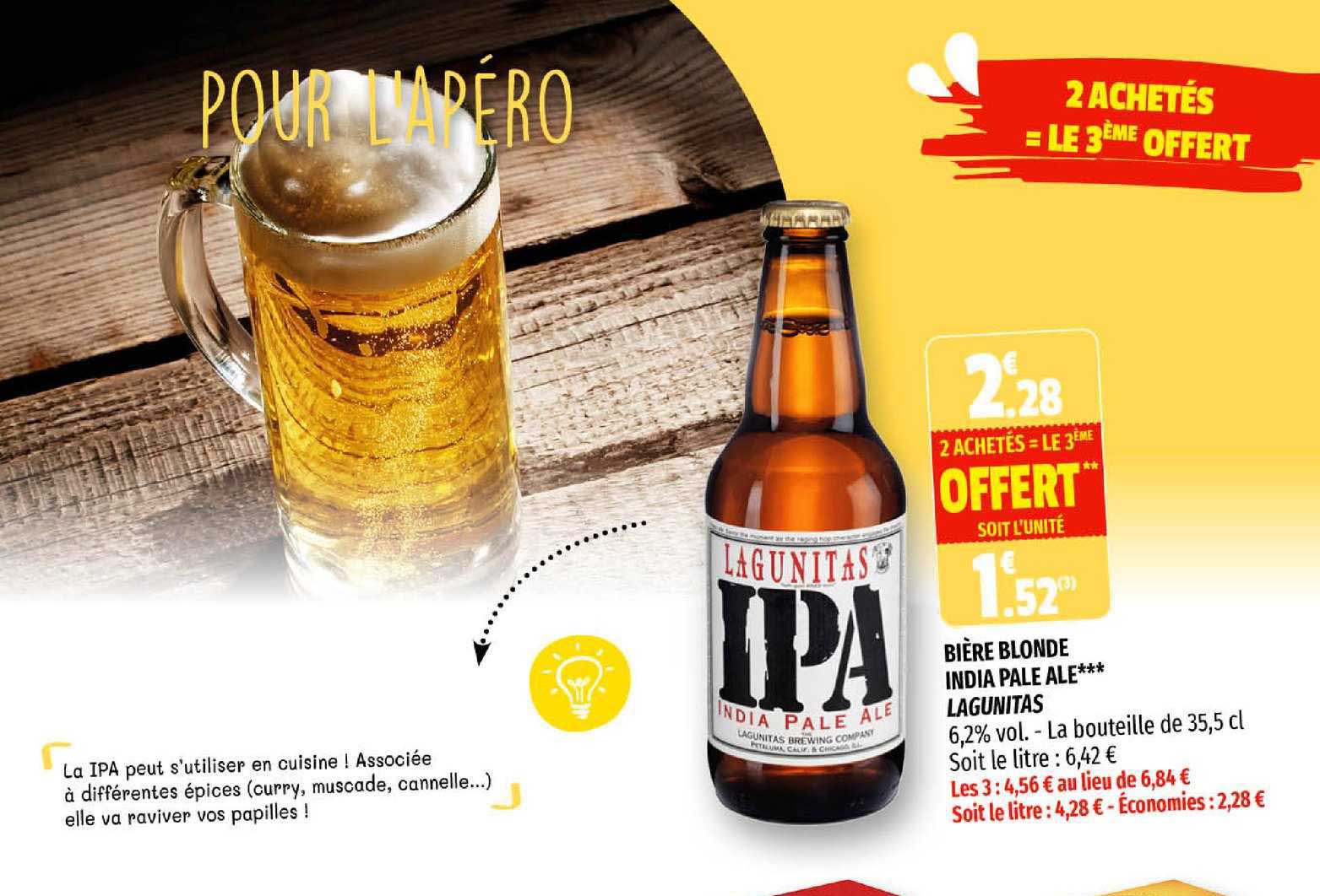 bière blonde india pale ale lagunitas