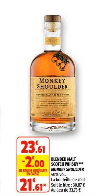 Blended Malt Scotch Whisky Monkey Shoulder