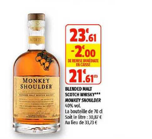 blended malt scotch whisky monkey shoulder