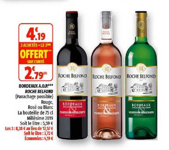 bordeaux a.o.p. roche belfond