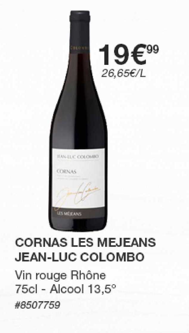 cornas les mejeans jean-luc colombo