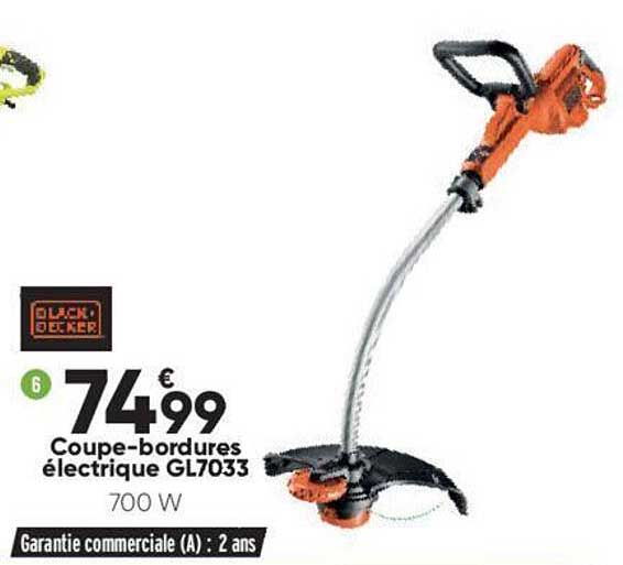 coupe-bordures électrique gl7033 black+decker
