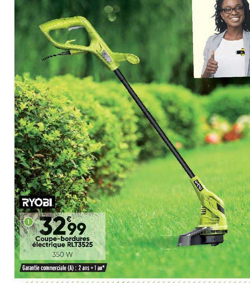 coupe-bordures électrique rlt3525 ryobi