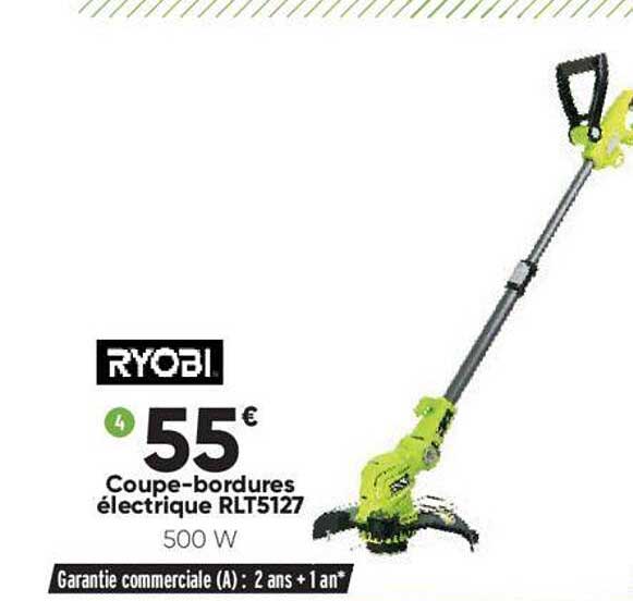 coupe-bordures électrique rlt5127 ryobi
