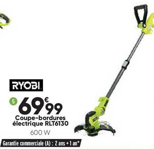 coupe-bordures électrique rlt6130 ryobi